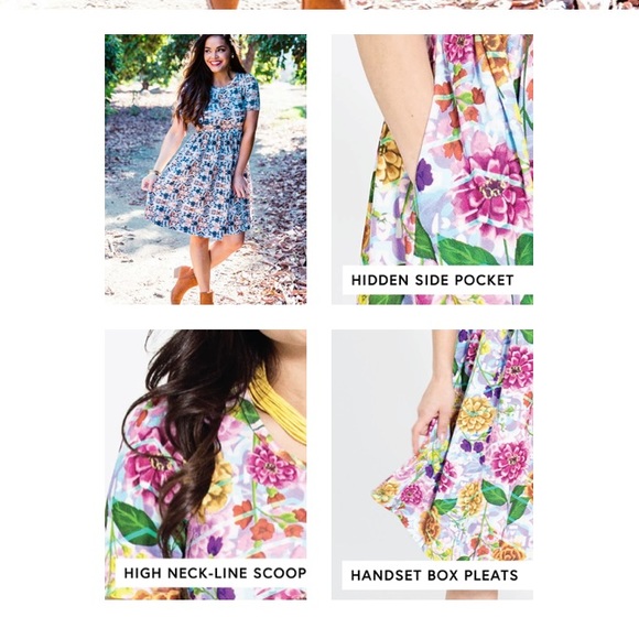 ⭐️ LuLaRoe Coral Amelia Paisley Floral Print Size: EXTRA SMALL - Picture 9 of 11